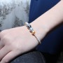Lắc tay vàng 18k ngọc trai biển đa màu 3-10mm Slowly
