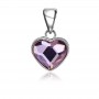 Mặt dây chuyền bạc Purple Heart 1