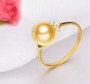 Nhẫn vàng 18k ngọc trai thật Akoya đính Kim cương