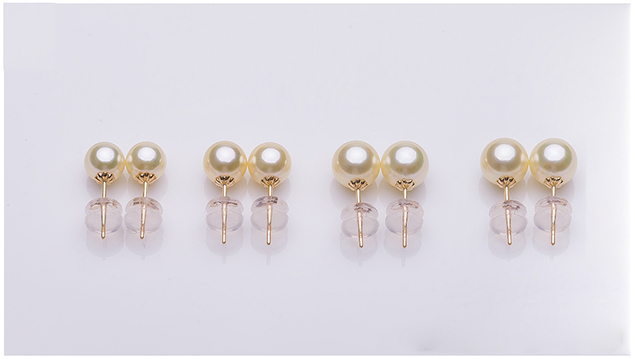 B&ocirc;ng tai v&agrave;ng 18k ngọc trai biển Akoya 5-7,5mm Angel