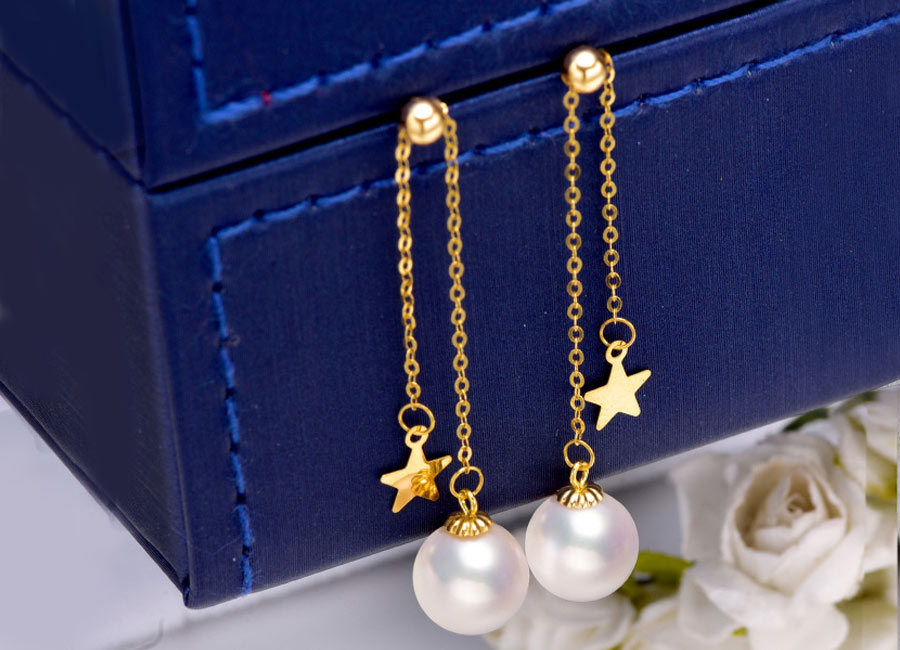 Bông tai vàng 18k ngọc trai Cosy Love Thiết kế tinh tế, hấp dẫn mọi ánh nhìn.