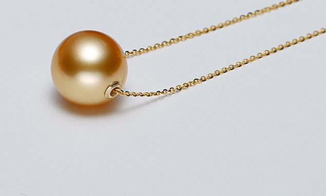 D&acirc;y chuyền v&agrave;ng 18k ngọc trai South Sea 12-14mm Vienco