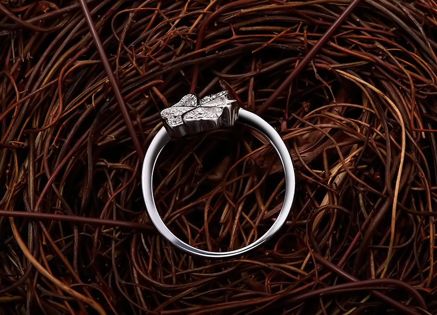 Th&acirc;n nhẫn tr&ograve;n, chế t&aacute;c từ bạc &Yacute; 925.