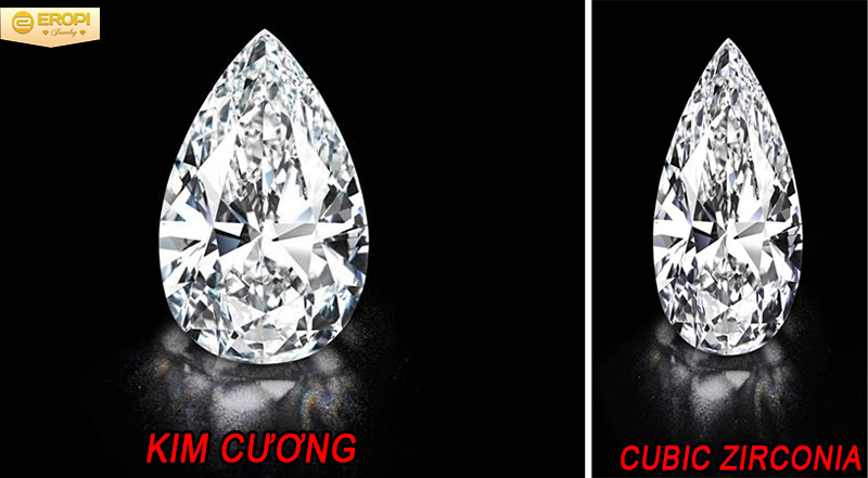 kh&oacute; c&oacute; thể ph&acirc;n biệt được đ&aacute; cz v&agrave; kim cương