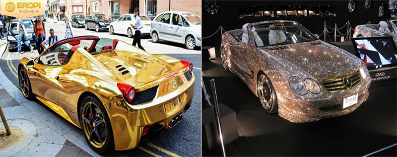 Siêu xe dát vàng và dát kim cương ở Dubai.