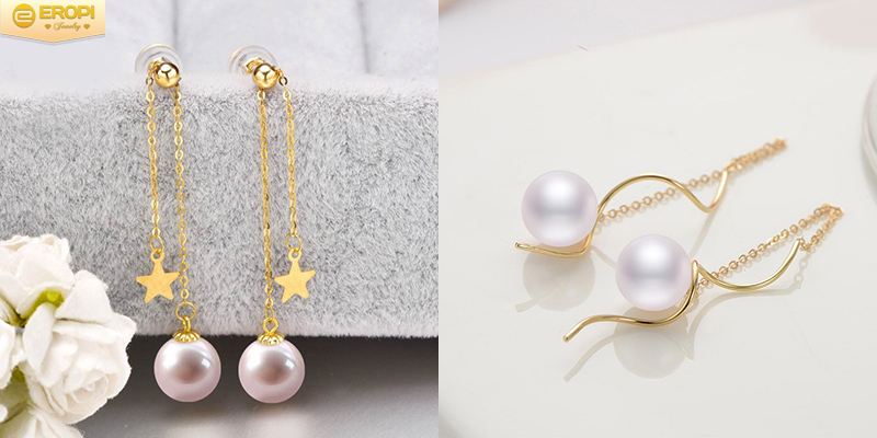 B&ocirc;ng tai v&agrave;ng 18k đẹp qu&yacute; ph&aacute;i, kh&ocirc;ng thua k&eacute;m v&agrave;ng 24k.