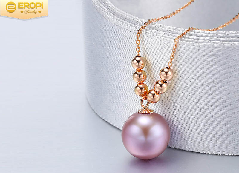 D&acirc;y chuyền v&agrave;ng 18k , ngọc trai Happen.