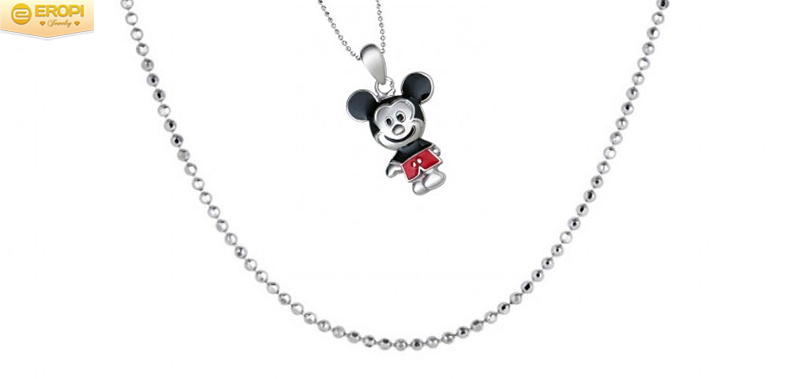 Chuột Mickey của Walt Disney cũng l&agrave; mẫu d&acirc;y chuyền trẻ em được c&aacute;c mẹ lựa chọn cho b&eacute; y&ecirc;u.