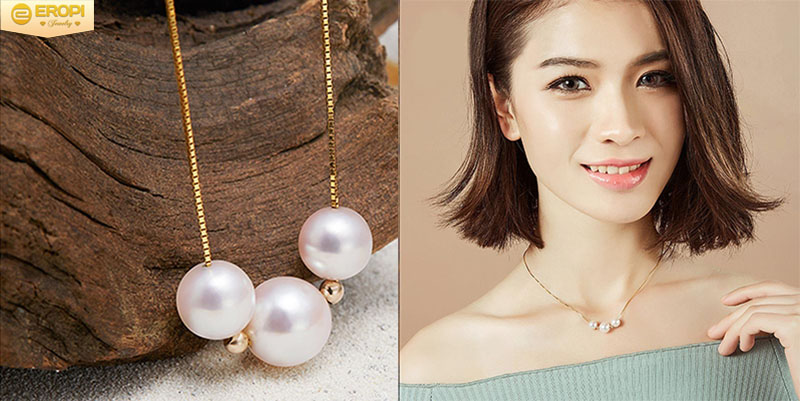 Điểm danh 10 mẫu dây chuyền ngọc trai "hot" nhất tại Eropi Dây chuyền ngọc trai