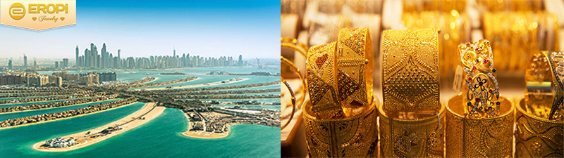 Đất nước Dubai, quốc gia "vàng" được nhiều người biết đến.