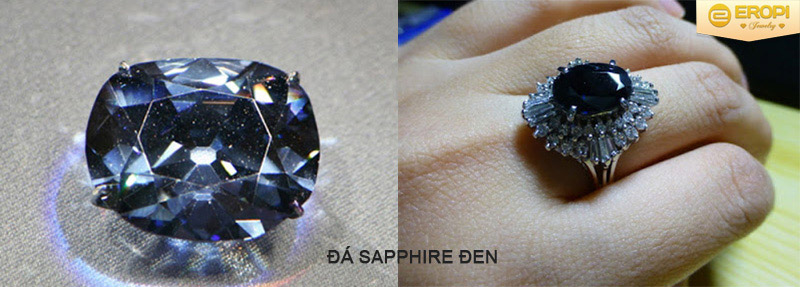 Nhẫn gắn đá Sapphire là biểu tượng cho tình yêu và sự an lành.