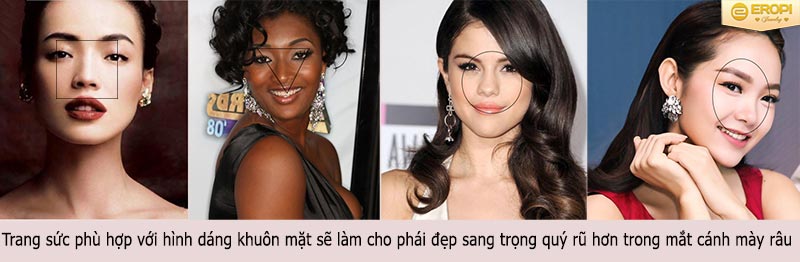 Kinh nghiệm chọn mua trang sức cho bạn gái 5 Trang sức phù hợp với hình dáng khuôn mặt