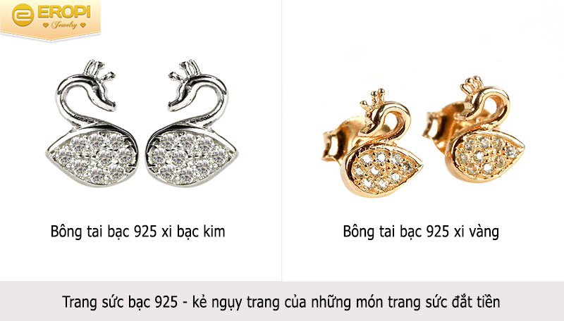 Trang sức bạc 925 sở hữu vẻ đẹp kh&ocirc;ng k&eacute;m c&aacute;c trang sức cao cấp