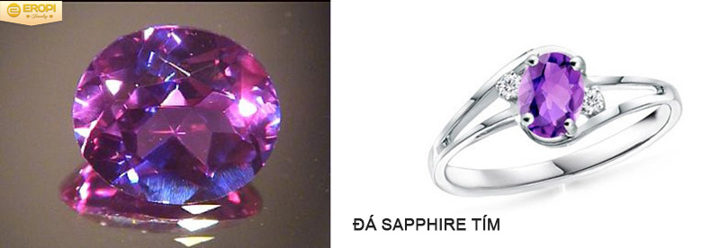 Sapphire tím là viên đá tượng trưng cho sự chung thuỷ